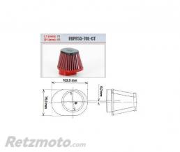Filtre � air BMC conique decal� gauche �55mm-FBPF55-70L