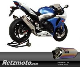 YOSHIMURA SILENCIEUX S YOSHIMURA TRI-OVAL 2 TITANE BLEU POUR SUZUKI