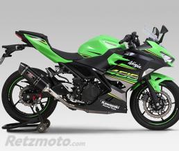 YOSHIMURA Silencieux YOSHIMURA R-77S inox noir/casquette carbone Kawasaki Ninja 400