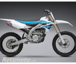 Ligne compl�te YOSHIMURA RS4 Signature Series inox silencieux alu/casquette carbone Yamaha YZ250F
