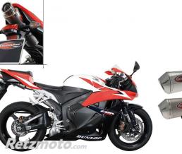 SCORPION SILENCIEUX SCORPION STEALTH OVAL INOX POUR HONDA