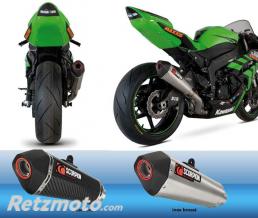 SCORPION SILENCIEUX SCORPION SERKET EN INOX BROSSE POUR KAWASAKI