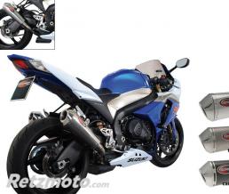 SCORPION SILENCIEUX SCORPION POWER CONE OVAL INOX POUR SUZUKI