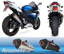 SCORPION SILENCIEUX SCORPION SERKET EN INOX BROSSE POUR SUZUKI
