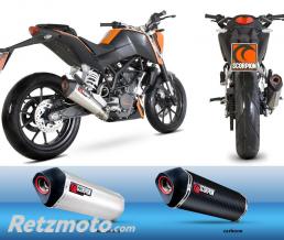 SCORPION Silencieux SCORPION Serket Taper inox bross�/casquette ABS noir KTM Duke 125