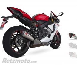 Silencieux SCORPION Serket Taper inox/casquette ABS noir Yamaha YZF-R1/R1M/R1S