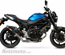SCORPION Silencieux SCORPION Serket Parallel carbone/casquette ABS noir Suzuki SV650