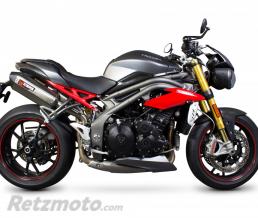 SCORPION Silencieux SCORPION Serket inox bross�/casquette ABS noir Triumph Speed Triple 1050
