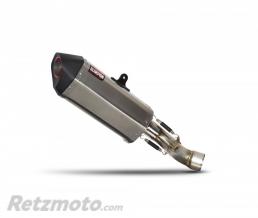 Silencieux SCORPION Serket inox bross�/casquette ABS noir Yamaha XSR900