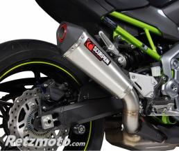 Silencieux SCORPION Serket inox/casquette ABS noir Kawasaki Z900