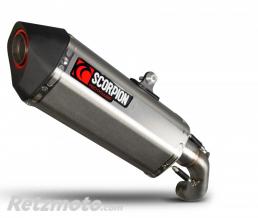 Silencieux SCORPION Serket Parallel inox/casquette ABS noir KTM Duke 690