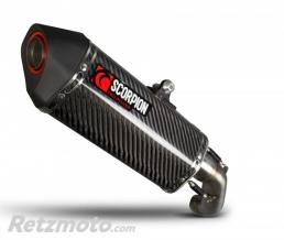 Silencieux SCORPION Serket Parallel carbone/casquette ABS noir KTM Duke 690