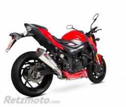 SCORPION Silencieux SCOPRION Serket Taper inox/casquette ABS noir Suzuki GSX-S 750