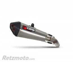 Silencieux SCOPRION Serket Taper inox/casquette ABS noir Suzuki GSX-S 750