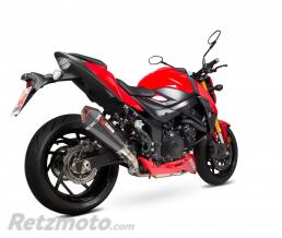 SCORPION Silencieux SCOPRION Serket Taper carbone/casquette ABS noir Suzuki GSX-S 750