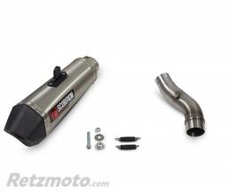 Silencieux SCOPRION Serket Taper inox/casquette ABS noir Honda CB500F