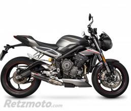 Silencieux SCORPION RP1-GP carbone/casquette titane Triumph Street Triple 765