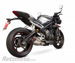 SCORPION Silencieux SCORPION Serket Taper inox/casquette ABS noir Triumph Street Triple 765