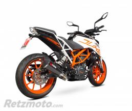 Silencieux SCORPION Serket Taper carbone/casquette ABS noir KTM 390 Duke