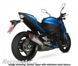 SCORPION Silencieux SCOPRION Serket Taper titane/casquette ABS noir Suzuki GSX-S1000/F