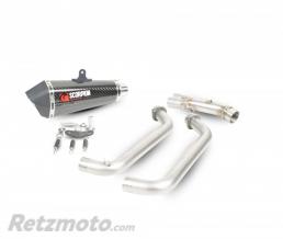 Ligne compl�te SCORPION Serket Taper inox silencieux carbone/casquette ABS noir Yamaha MT-07