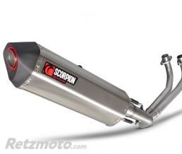 Ligne compl�te SCOPRION Serket inox silencieux inox/casquette noir ABS Yamaha T-Max 530