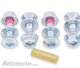 Kit vis et �crous de couronne Bolt argent par 6