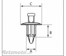 Rivets plastique M6 BOLT