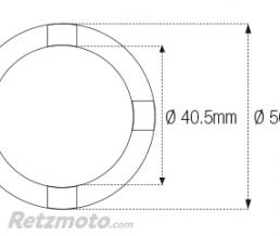 Douille � cr�neaux JMP pour bras oscillant/chassis �int.40,5mm/�ext.50mm 4 crans Honda