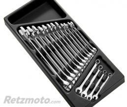 Module d'outils EXPERT 16 cl�s mixtes 6 � 24mm - plateau plastique