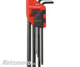 Jeu de 9 cl�s FACOM m�les 6 pans extra-longues