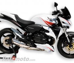 ERMAX Ecopes (bicolore avec look carbone - paire) Ermax pour CB 600 HORNET 2007-2010, look carbone argent /bleu m�tal 2008/2009(, pearl fidji blue [B529P])