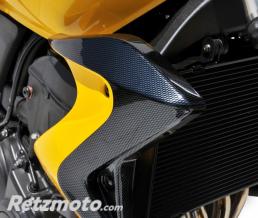 ERMAX Ecopes (bicolore avec look carbone - paire) Ermax pour CB 600 HORNET F 2011-2013, look carbone argent /blanc nacr� 2011/2012(, pearl cool white [NHA16])