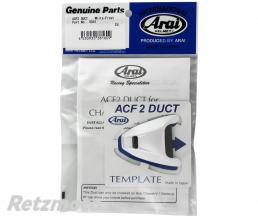 Ventilation sup�rieure avant ARAI Air Conductor Front-2 frost white pour casque Chaser-V/Chaser-V PRO