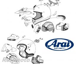 ARAI PLATINE ECRAN ARAI SZ-F ROUGE BANDA CASQUE JET