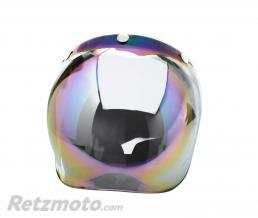 Visi�re universelle V PARTS Bubble chrome irridium avec flip-up