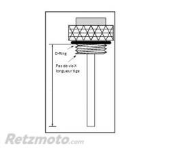 Jauge de temp�rature d'huile V PARTS � 27x3,0x15