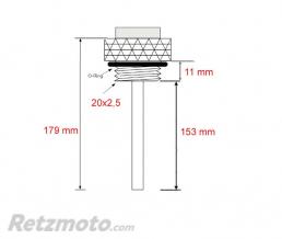 Jauge de temp�rature huile M20x2,5x153mm