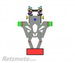 Support de plaque V PARTS noir Kawasaki Z900