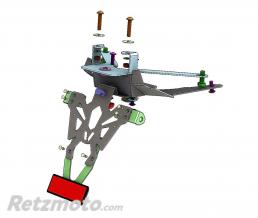 Support de plaque V PARTS noir Honda X-ADV