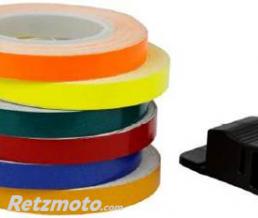 V-PARTS Liser� de jantes Bihr V PARTS 6m x 7mm rouge fluo