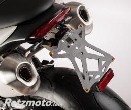 Support de plaque r�glable LIGHTECH noir Triumph SPEED TRIPLE 1050
