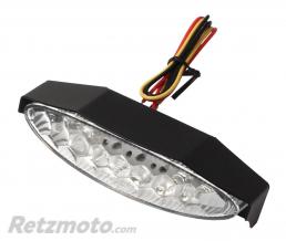 Feu arri�re LIGHTECH LED avec �clairage de plaque et casquette alu noir universel