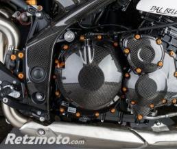 Protection de cadre LIGHTECH carbone brillant Triumph Speed Triple 1050
