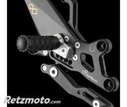 Commandes recul�es r�glables/repliables LIGHTECH s�lection standard et invers�e noir Honda CBR1000(RR)