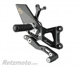 Commandes recul�es r�glables fixes LIGHTECH noir Honda CBR1000RR