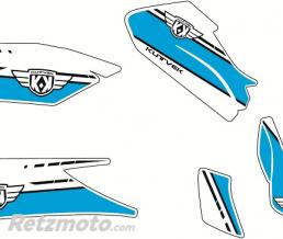 Kit d�co Cooper Kutvek blanc/bleu Yamaha X-Max 400