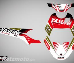 Kit deco KUTVEK Yasuni Factory rouge/noir Rieju MRT 50