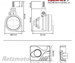 Kit phares anti-brouillard LED KOSO Aurora
