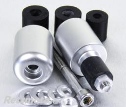Embouts de guidon universels Pro-Bolt alu argent